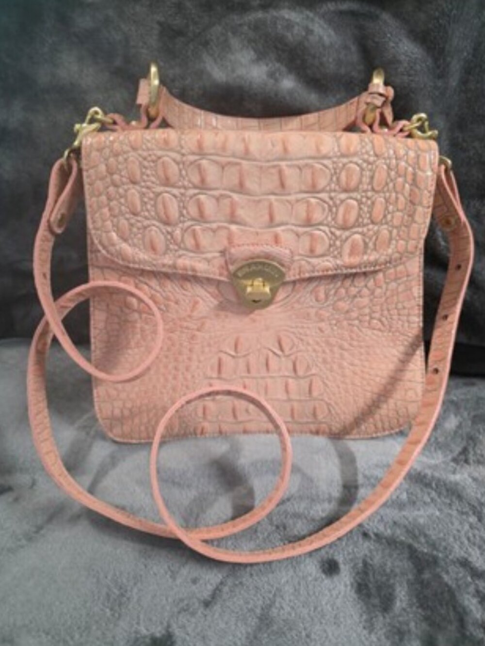 Brahmin Vittoria Rose Convertible Satchel/Crossbody Bag (excellent condition) - Picture 2 of 12
